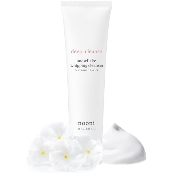 NOONI Daily Face Wash - Snowflake Whipping Cleanser | Foam, Nourish, Refine, and Remove Impurities, for All Skin Types, 5.07 Fl Oz