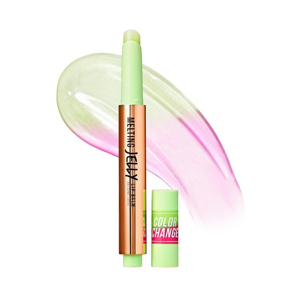 KISS NEW YORK Professional Melting Jelly Lip Balm, High Shine & Moisturizing Lip Stick, Long Lasting, Plumping Effect Look, Non-Sticky & Not Cakey, Easy Application & Natural Coverage (Color Change)