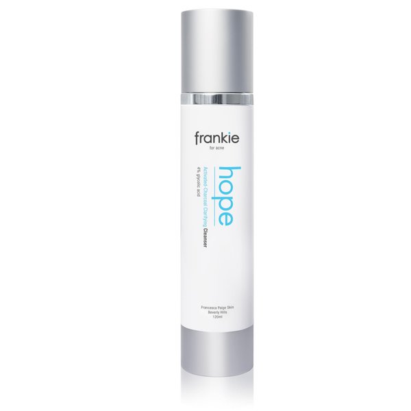 FP Skin Frankie for Acne Glycolic Acid Face Wash for Oily Skin with Activated Charcoal, Green Tea Extract and Hyaluronic Acid - Clarifying Without Drying 4 Oz/120ml