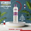 Veinira: Purple hair shampoo 9.46fl.oz- for Blonde, Silver, Gray, Bleached and Highlighted Hair, Anti Brass Shampoo Toner to Remove Yellow Tones
