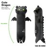 PEACH CAT Long Dragon Cat Plush Pillow Cute Dragon Cat Stuffed Animal for Boys and Girls Black 19.6"