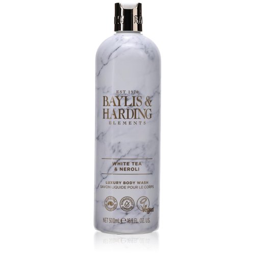Baylis & Harding Liquid Body Wash Soap, Elements, White Tea & Neroli, 16.9oz/500ml