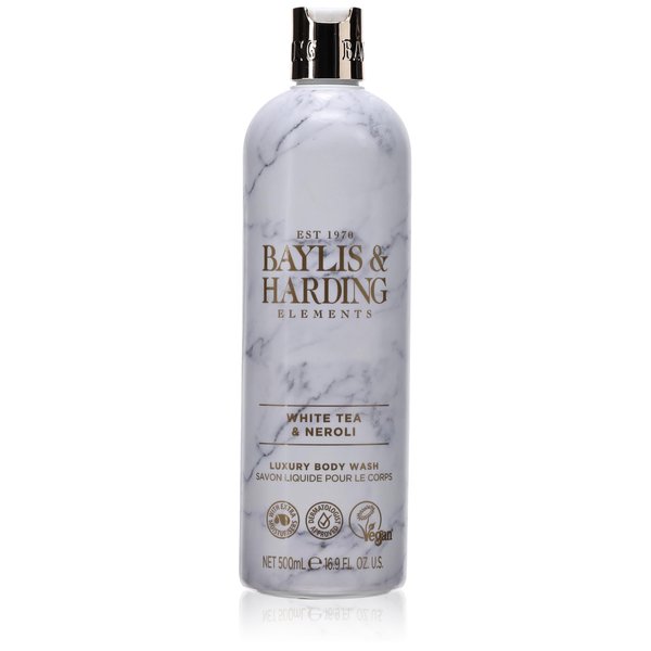 Baylis & Harding Liquid Body Wash Soap, Elements, White Tea & Neroli, 16.9oz/500ml