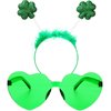 St Patricks Day Women's Headband and Glasses Set, St Patricks Day Costume Accessories for Women