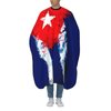 Cuba Cuban Art Flag Salon Barber Cape - Professional Hairdressing Waterproof Hair Cutting Cape With Adjustable Snap Closure-Haircut Apron For Hair Stylist And Home Use-55''X66''