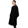 PERFEHAIR Barber Hair Cutting Cape - Black Salon Haircut Gown, 55" x 59", 5.8 Ounces, Super Silky Smooth Texture
