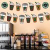 Ushinemi Coffee Party Decorations Frappe Happy Birthday Banner Coffee Cafe Birthday Party Supplies