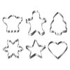 Christmas Cookie Cutter Set - Gingerbread Man, Snowflake, Christmas Tree, Heart, Star, Angel - 18 Piece Christmas Cookie Cutters, Cookie Cutters Christmas Shapes for Holiday Winter Baking
