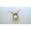 Generic Small gold metal and pearl starfish hair claw clip bridal clip
