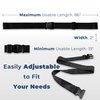 Adjustable Wheelchair Safety Strap Seat Belt, 2" Wide – Slip-Resistant & Secure Lap Belt, 13-86" Adjustable, Easy to Install, Stable Support for Seniors & Individuals Needing Extra Support
