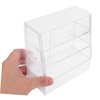 Toyvian Dollhouse Cake Cabinet Display Shelves Ornament Display Cabinet Kitchen Cabinets Decor Display Shelf Furniture Models Mini Cake Cabinet Small Cabinet Food Plastic White
