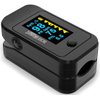 Santamedical Dual Color OLED Pulse Oximeter Fingertip, Blood Oxygen Saturation Monitor (SpO2) with Case, Batteries and Lanyard