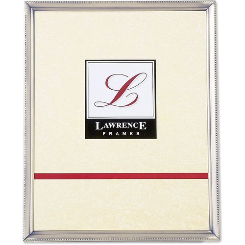 Lawrence 11580 8-Inch x 10-Inch Metal Pewter Picture Frame