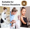 Zonon Bun Hair Nets Invisible Elastic Edge Mesh and U Shaped Pins Set, 50Pcs Individual Package Invisible Hair Nets, 40Pcs U Shaped Pins for Ballet Bun, Sleeping, Women and Wig (Light Brown)