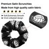 12 Pieces Silk Hair Scrunchies Volleyball Sport Hair Elastic Satin Ties Bands Ponytail Holders for Players Teams Gifts Wristband Decoration Hair Accessories Women Girls