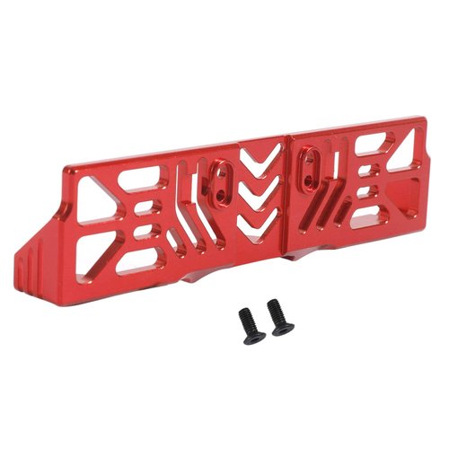 RZXYLRC Aluminum Alloy Battery Tray Mount for Axial SCX10 III AXI03007 1/10 RC Crawler Upgrade Parts (Red)