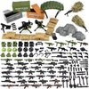 Feleph Weapon Pack Military Army WW2 Toys for Soldier Figures, Swat Team Gear Set for Boys, Battle Building Blocks Bricks Compatible with Major Brand