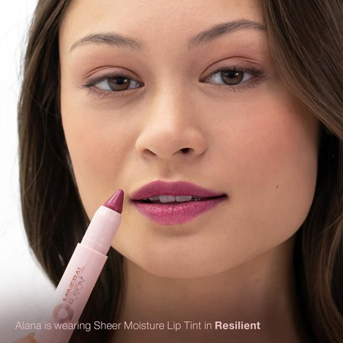 Mineral Fusion NEW Sheer Moisture Lip Tint, Buildable Lip Color, Hydrating Lip Balm with Jojoba Oil, Shea Butter & More, Hydrates & Nourishes, FD&C Dye-Free & Hypoallergenic, Resilient, Earthy Berry