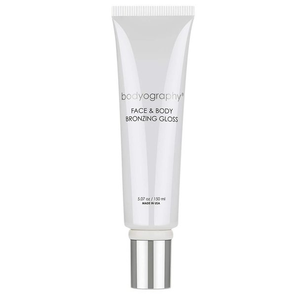 Bodyography Face and Body Bronzing Gloss - Lightweight and Long Wearing - Infused with Jojoba Oil and Hyaluronic Acid to Hydrate, Plump, and Glow Skin - One Shade Fits All