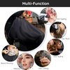 Segbeauty Barber Cape for Hair Cutting, 55" x 63" Black Hair Cape with Adjustable Neck Size, Professional Salon Cape with Neck Duster Brush for Hairstylist, Hairdressing Salon Cape for Home Women Men