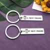 Best Friend Jewelry Keychain Coffee lovers Jewelry Friendship Jewelry Keychain Gifts Best Friend Keyring Set of 2 Sister Gift Keychain for Women Men Birthday Graduation Gifts Best Friend Key Chains