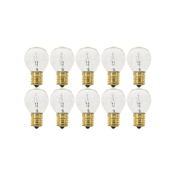 KOR S11/N - Clear (E17) Intermediate Base Hi-Intensity Light Bulbs (10)