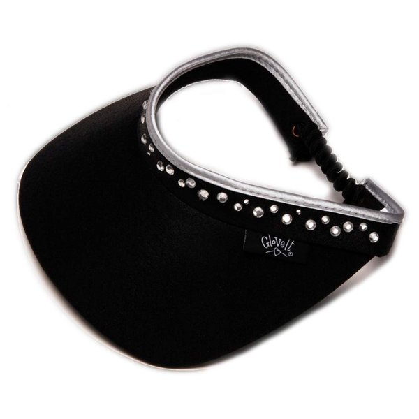 Glove It Bling Visor, Ladies Visor Hat, Sun Visor for Women, Golf Visor, Visor for Running, Tennis, Beach, Bling Visor (Black)