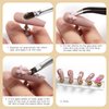 Sinyanail 9 Colors 3D Resin Nail Charms Butterfly Bear Rose Flower Bow Snake Rabbit Animal Shaped Hollow Star Heart Pearls Jewelry for Nail Art Design DIY Crafts Accessories(9 Charms)