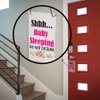 Shhh Baby Sleeping Do Not Disturb Sign, Baby Room Door Knob Hanger Sign, Used for Home, Baby Room, Nursery, Baby Shower, Party Gift for New Parent, Cute Baby Door Decoration, WAP1