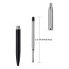 ChaoQ,Black Ink Refills (6pcs), Replaceable Ballpoint Pen Refills, 1mm Medium Tip - Black