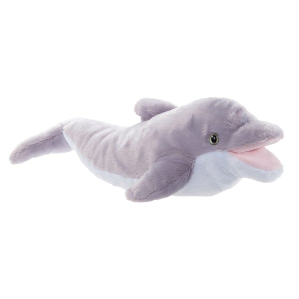 The Petting Zoo Dolphin Hand Puppet Stuffed Animal Plushie, Gifts for Kids, Puppetz Animals, Dolphin Interactive Puppets Plush Toy 19 Inches