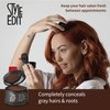Red Root Touch Up Powder by Style Edit | Root Cover Up Hair Color for Gray Hair Coverage | Root Concealer for Dark Red Hair | Mineral Infused Hairline Powder | Free Brush Included – Mini Hair Brush