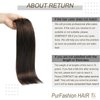 Clip in Hair Extensions Real Human Hair, Dark Brown Clip Thick Hair Extensions 70g 22inch 7pcs, Straight Brown Natural Remy Hair Extensions Clip for Women