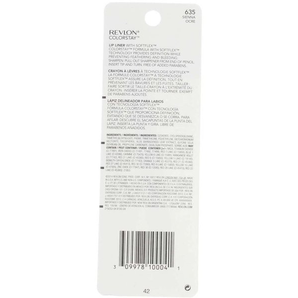 Revlon ColorStay Lipliner with SoftFlex, Sienna 635, 0.01 Ounce