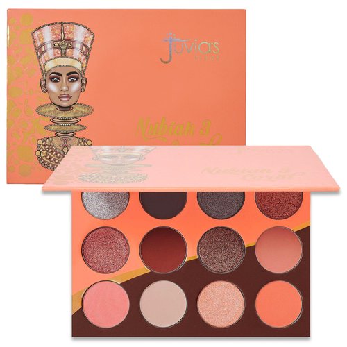 Juvia's Place The Nubian 3 Corals - Peachy, Shades of 12, Neutrals Eyeshadow Palette, Professional Eye Makeup, Pigmented Eyeshadow Palette, Makeup Palette for Eye Color & Shine