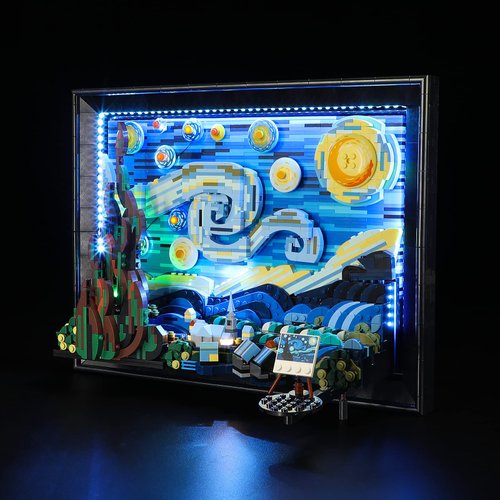 Lightailing Light for Lego-21333 Vincent-Gogh The Starry-Night - Led Lighting Kit Compatible with Lego Building Blocks Model - NOT Included The Model Set