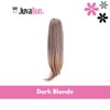 JUVABUN 17" Straight Claw Clip In Ponytail Hair Extensions - Dark Blonde| Ponytail Extension Human Hair | Hair Extensions for Women & Men | Washable, Realistic And Synthetic | Dark Blonde