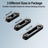 SIRUI 3 Pack NATO Rail Set, Quick Release 2"/48mm, 2.4"/60mm, and 3"/75mm Long NATO Rails with Safety Pins and 1/4" Screws for NATO Clamp Top Handle Side Handle, Kinds of Camera Rig, AM-NT467