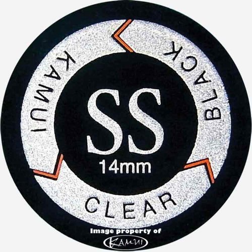 montree1 shop Kamui Clear - Black - Hard - Layered Pool Cue Stick Tip - Leather