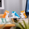 ONEST 16 Pieces Mini Unicorn Figurines Resin Garden Miniature Landscape Unicorn Cake Toppers Miniature Cute Cartoon Unicorn Crafts Ornament for Cake Garden Home Party Decoration