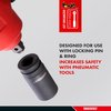 Teng Tools 21MM 3/4 Inch Drive 6 Point Metric Deep Chrome Molybdenum Impact Socket | Mechanic Tool | Hand Tool - 940621-C