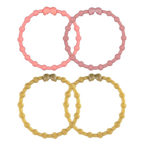 Golden Twilight Pack PRO Hair Ties: Easy Release Adjustable for Every Hair Type PACK OF 4