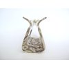 Generic Rectangle gray abalone sea shell effect hair claw clamp clip fine thin hair