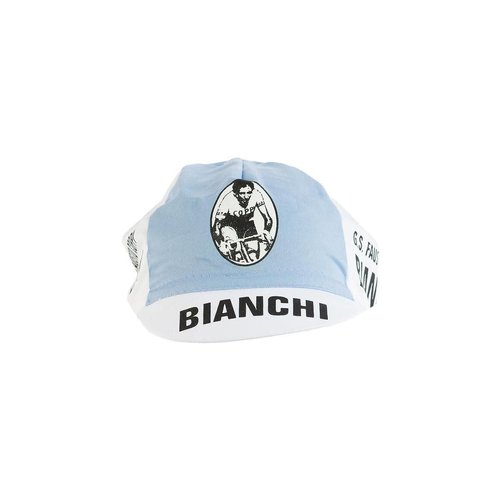 Outdoor Vintage - Anti Sweat Cotton Cycling Cap | L’Eroica, Tour de France, Giro D’Italia Style Bicycle Cap,Team Jersey Caps (Bianchi)