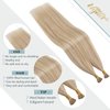 Ugeat I Tip Hair Extensions Human Hair Ash Blonde Itip Hair Extensions Short Hair Remy Human Hair Extensions I Tip 14 Inch 50s 40g