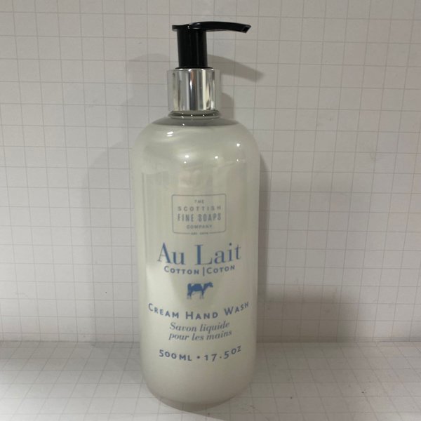Scottish Fine Soaps The Company Au Lait Cream Hand Wash - Cotton - 17.5 Oz.