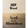 Wooden Letter 3" Blank F Casking Cream Font 1/4" MDF