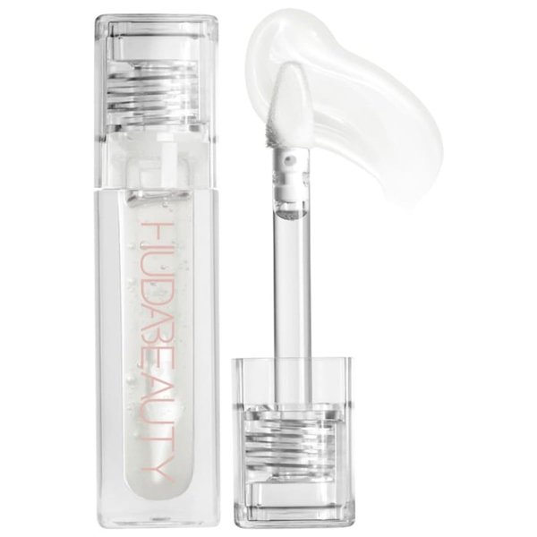 Huda Faux Filler Extra Shine Lip Gloss - Glassy (Clear) - .13 fl oz / 3.9 mL