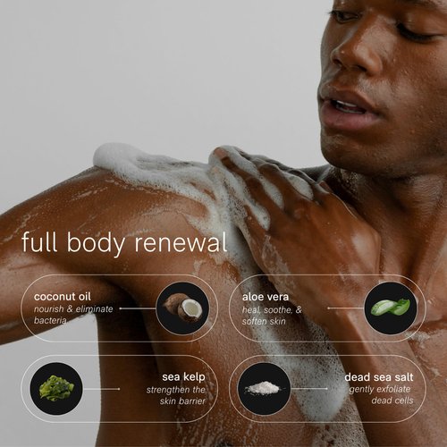 Cleanse + Body Wash Pump - Plant-Based Body Cleanse Formula for All Skin Types - Vegan Hydrating Cleansing Gel w/ Superfood Amino Acids, Vitamins - Daily Shower Cleaner Removes Dirt, Sweat & More