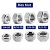 1/4-20 Hex Nuts 100Pcs 304 Stainless Steel 18-8, Full Thread, Hex Drive, Bright Finish by SG TZH